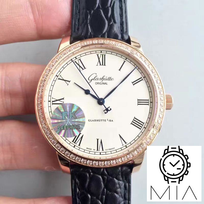 Glashutte Original Senator Excellence 1-39-52-01-01-04 V4 FK Factory Rose Gold Case White Dial