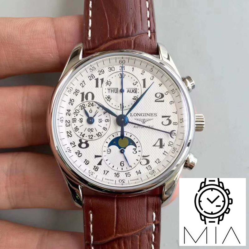 Longines Master Collection Moonphase Chronograph L2.673.4.78.3 JF Factory White Dial