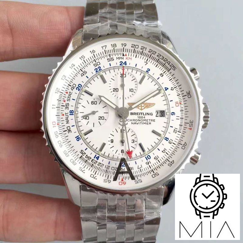 Breitling Navitimer World A2432212/G571-443A JF Factory White Dial