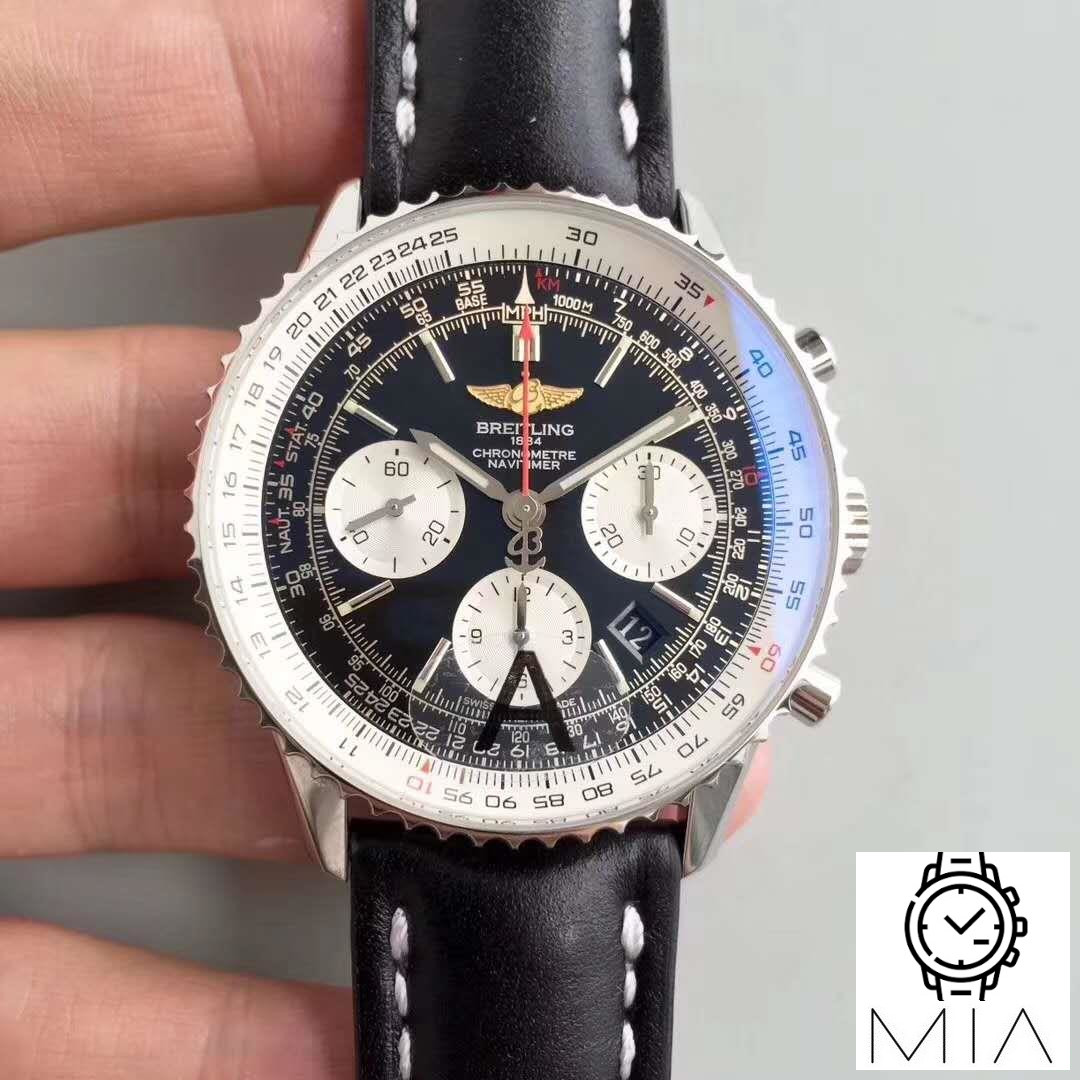 Breitling Navitimer GMT AB044121/BD24/441X/A20BA.1 JF Factory Black Dial