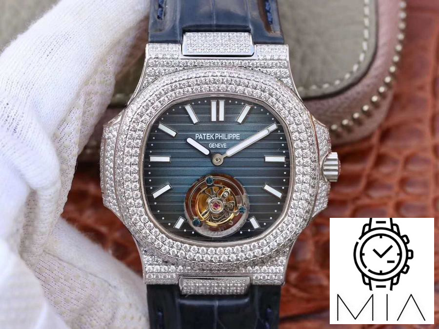 Patek Philippe Nautilus Jumbo 5711 Tourbillon R8 Factory Blue Dial