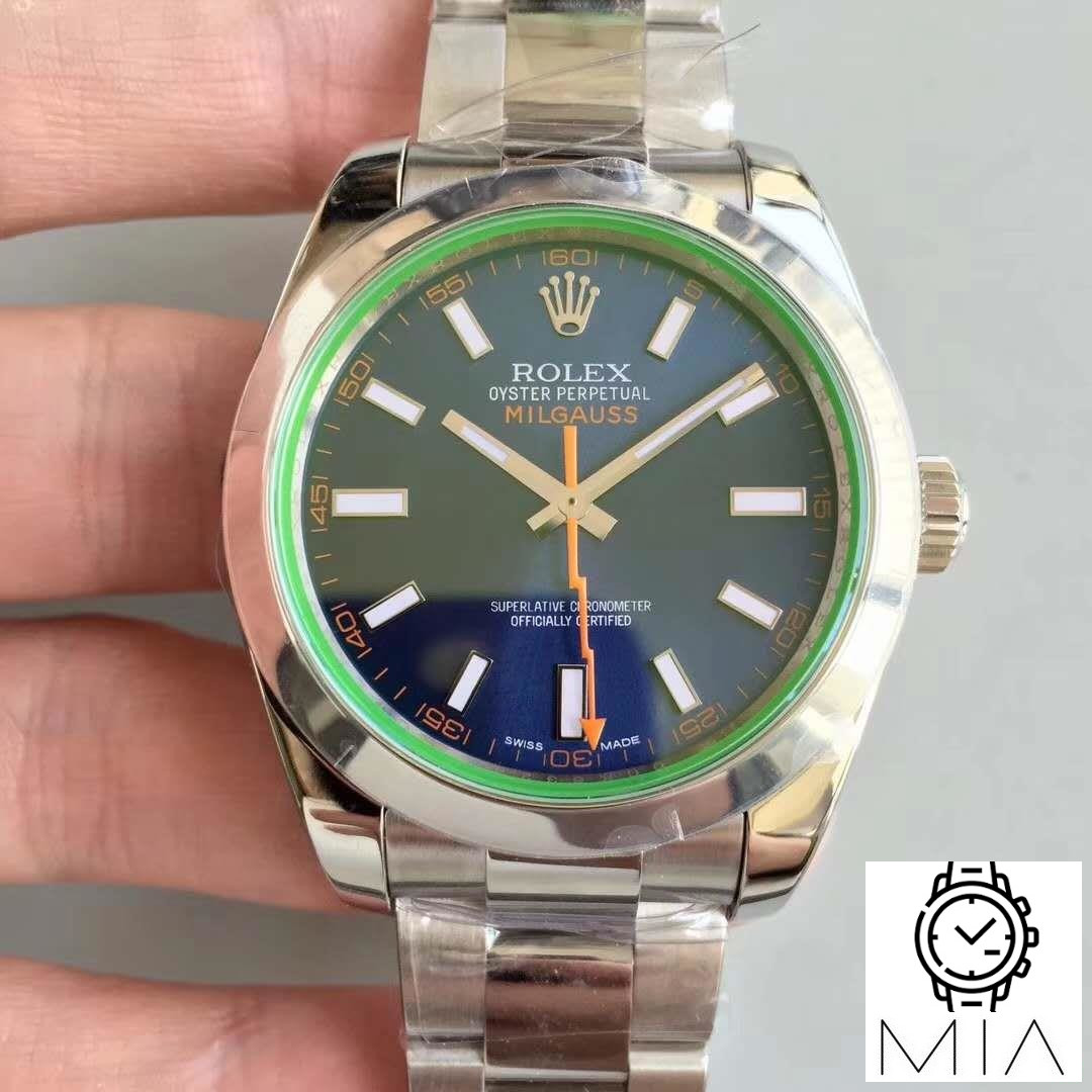 Rolex Milgauss 116400GV AR Factory Blue Dial