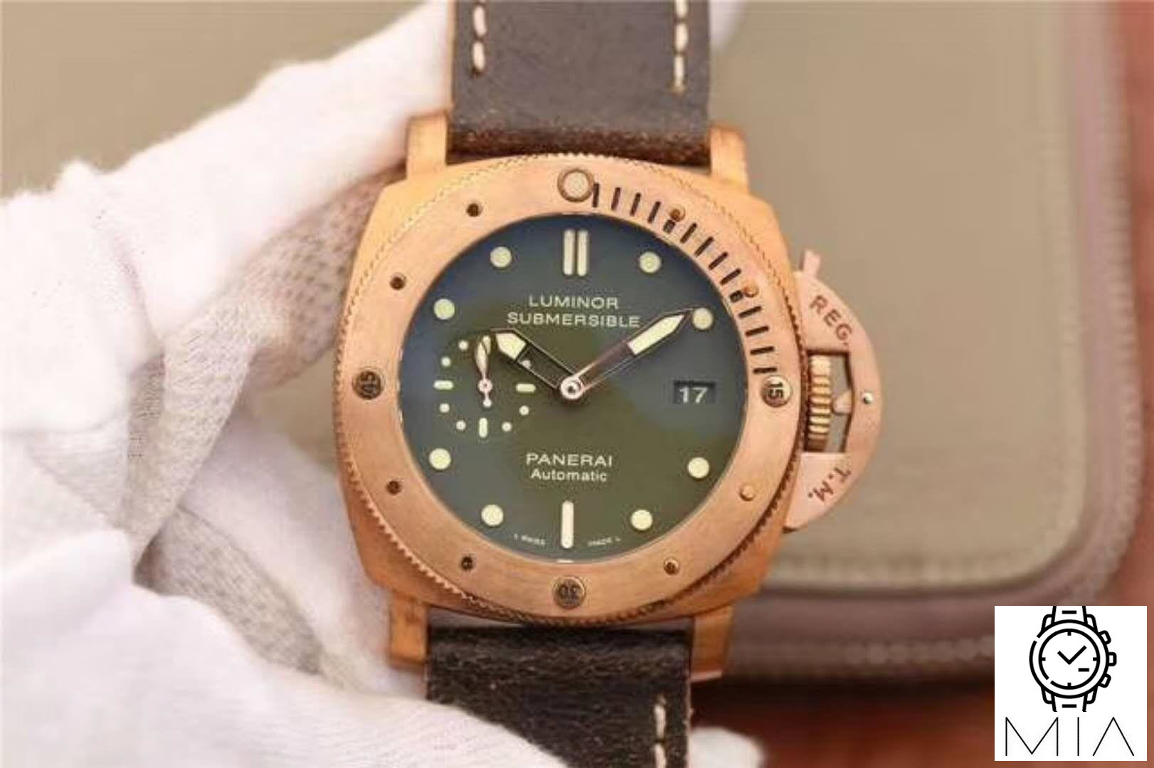 Panerai Luminor Submersible 1950 Bronzo PAM382 VS Factory V2 Green Dial