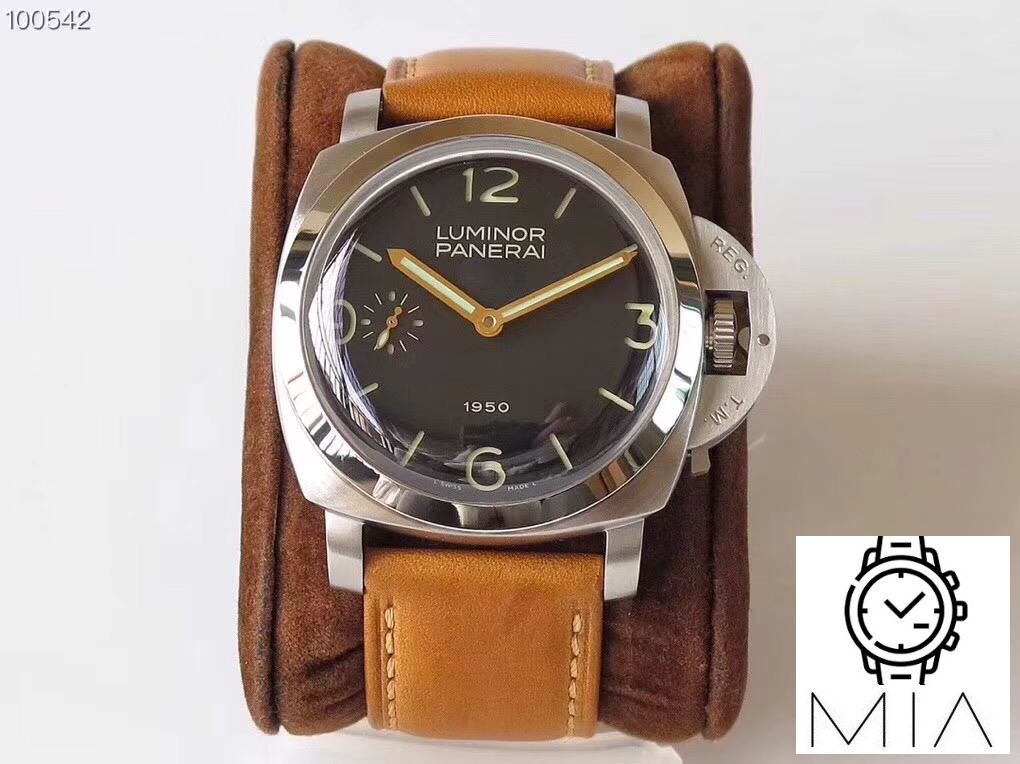 Panerai Luminor 1950 PAM127 ZF Factory Superlumed Black Dial