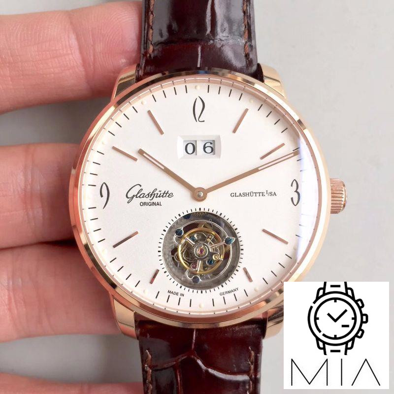 Glashutte Original Senator Excellence Tourbillon White Dial