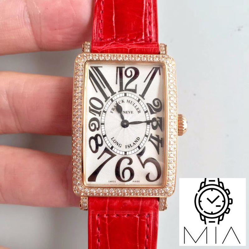 Franck Muller Ladies Long Island 1952 952 QZ D CD GF Factory Silver Dial