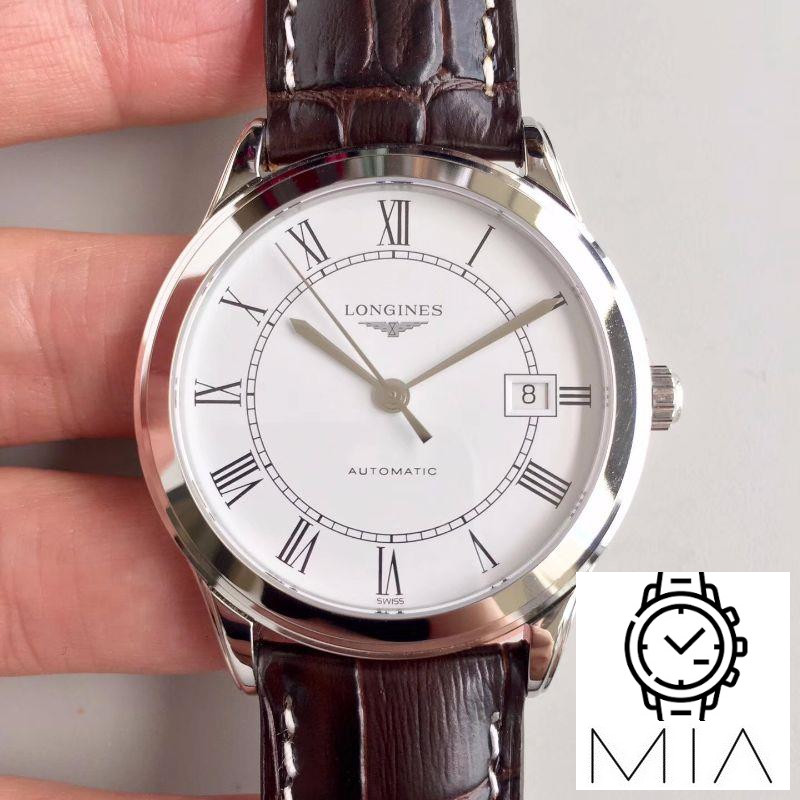 Longines Record L2.820.4.11.2 White Dial