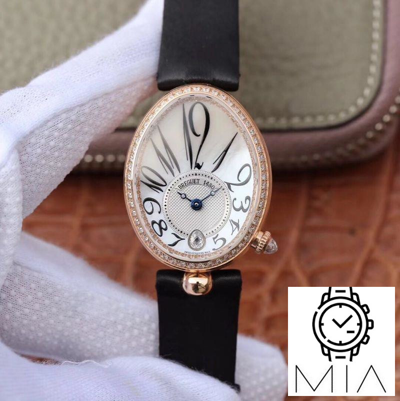 Breguet Reine De Naples 8918BR/58/864/D00D Ladies ZF Factory 18K Rose Gold Mother Of Pearl Dial