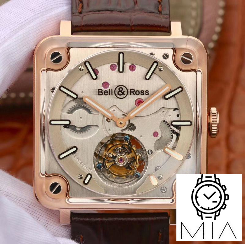 Bell/Ross BR-X2 Tourbillon 18K Rose Gold Stainless Steel Brushed Dial