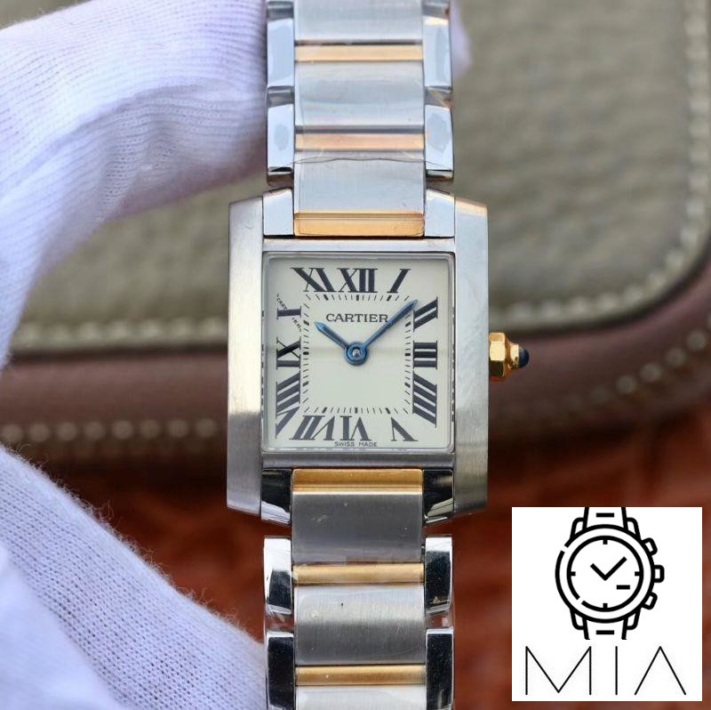 Cartier Tank Francaise Ladies W51007Q4 White Dial
