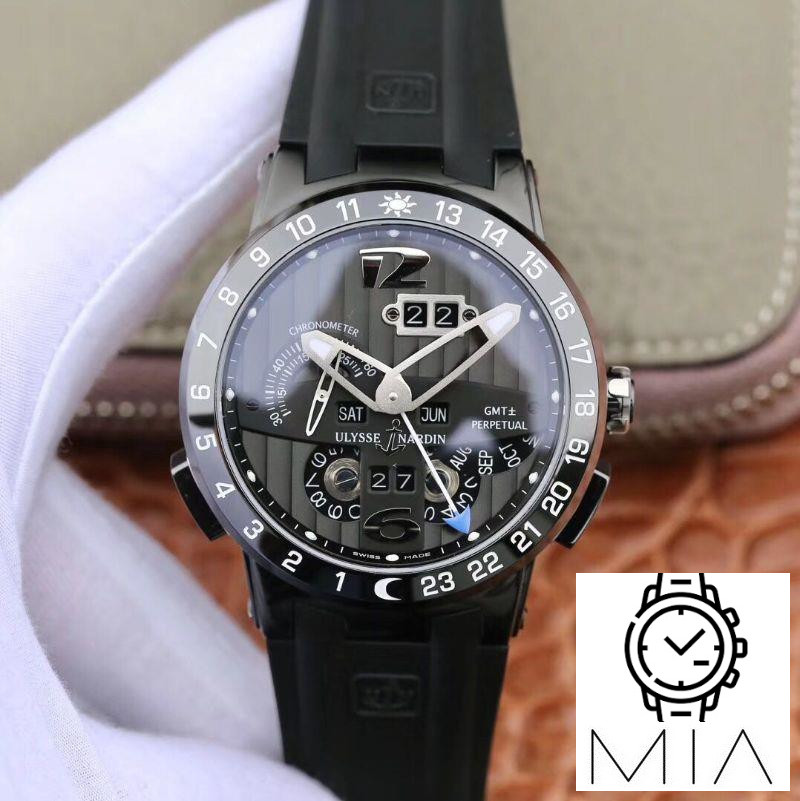 Ulysse Nardin El Toro 322-00-3 All Working GMT Calendar Grey Dial