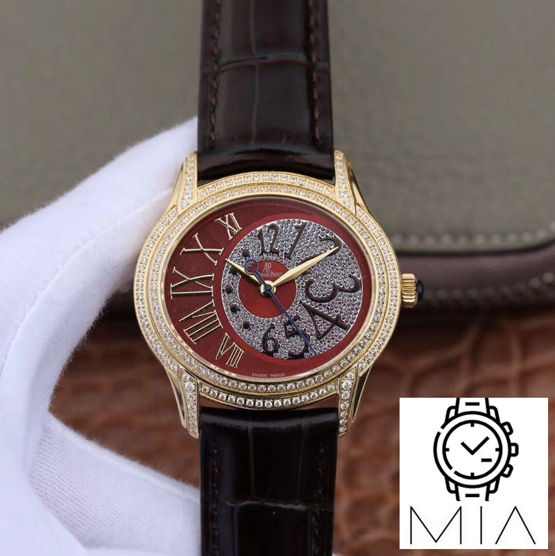 Audemars Piguet Millenary Ladies 77302BA.ZZ.D094CR.01 Brown Dial