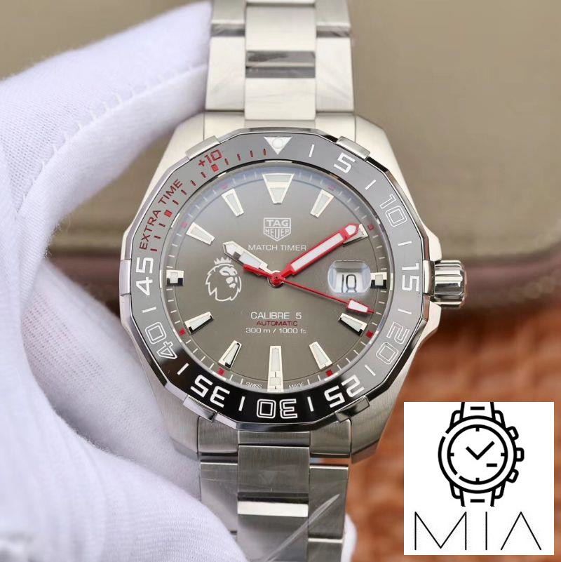 Tag Heuer Aquaracer Calibre 5 English Premier League Limited WAY201D.BA0927 Gray Dial