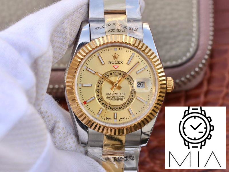 Rolex SKY-DWELLER 326938-72418 Gold Dial