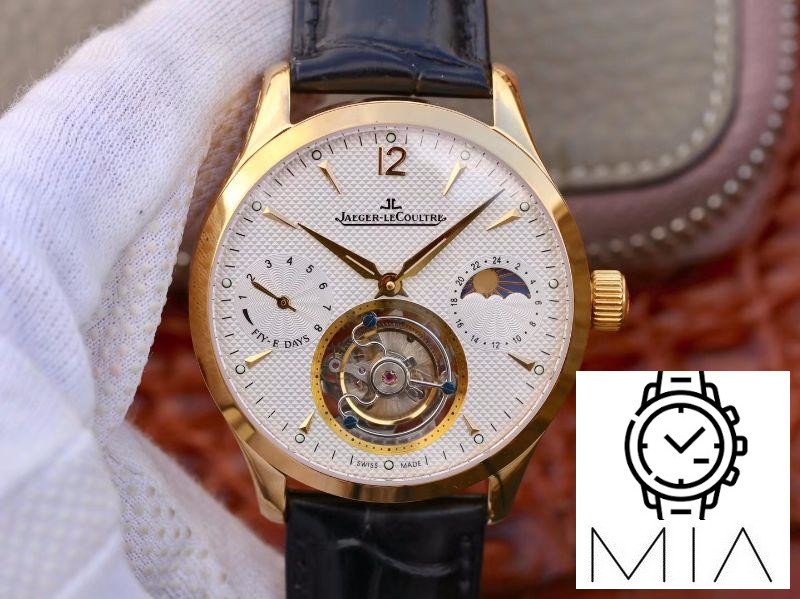 Jaeger-LeCoultre Master Grande Tourbillon 18K Yellow Gold White Dial