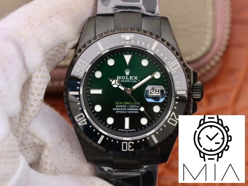 Rolex Sea-Dweller Deepsea 11666001 V2 Green Gradual Black Dial