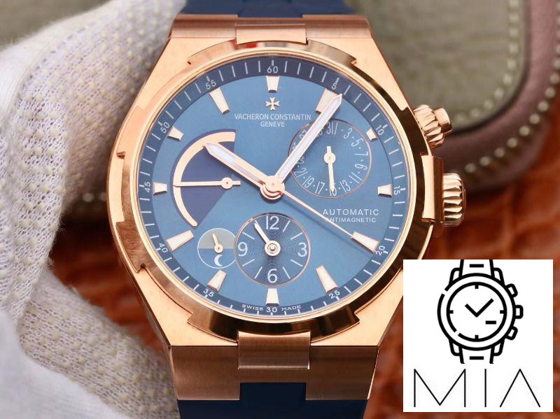 Vacheron Constantin Overseas 44mm TWA Factory 18K Rose Gold Blue Dial