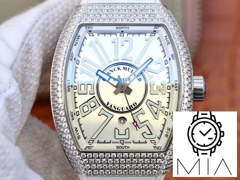 Franck Muller Vanguard V45.SC.DT.D.NBR.CD.5N.NR Silver Dial