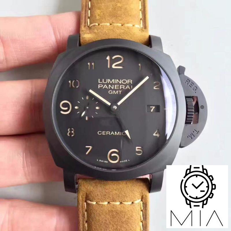 Panerai Luminor GMT 1950 3 Days PAM441 VS Factory V2 Black Dial