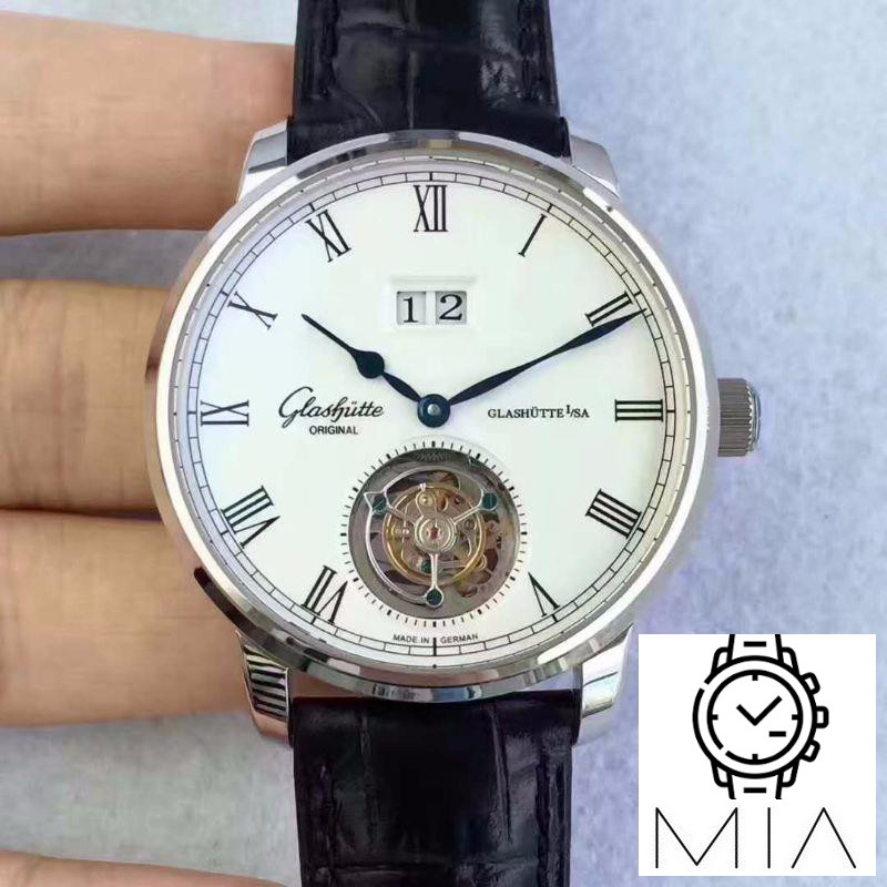 Glashutte Original Senator Excellence Tourbillon 1-94-03-04-04-04 White Dial