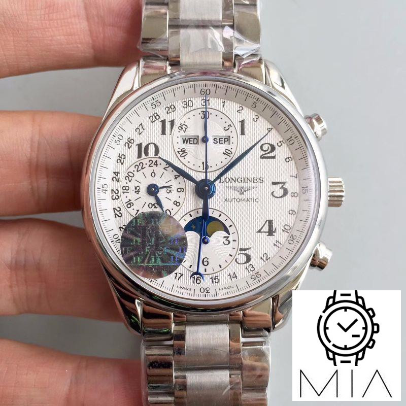 Longines Master Collection Moonphase Chronograph L2.673.4.78.6 JF Factory White Dial