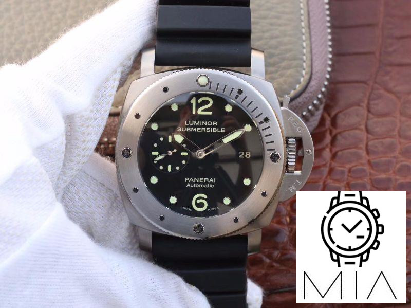 Panerai Luminor Submersible 1950 Amagnetic 3 Days Titanium PAM389 VS Factory V2 Black Dial