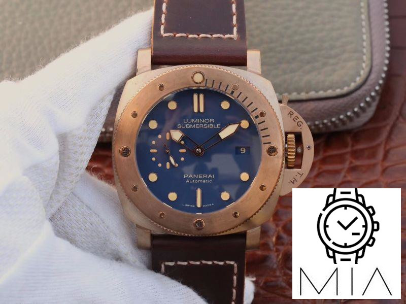 Panerai Luminor Submersible 1950 3 Days Automatic Bronzo PAM671 VS Factory V2 Blue Dial