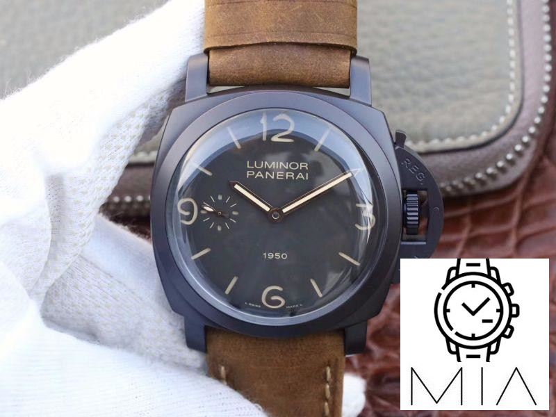 Panerai Luminor 1950 3 Days PAM 375 ZF Factory Black Dial