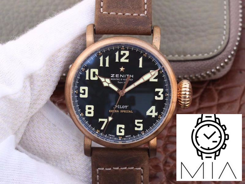 Zenith Pilot Type 20 Extra Special Bronze 29.2430.679.21.C753 XF Factory Black Dial