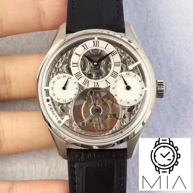 Zenith EP Calender Skeleton Tourbillon SS/LE White and Skeleton Dial