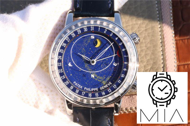 Patek Philippe Grand Complications Sky Moon Celestial 6102P-001 TWA Factory Blue Dial