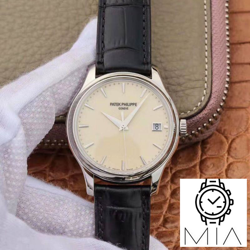 Patek Philippe Calatrava Automatic Date White Dial Watch 5227 ZF Factory Flip Back Version