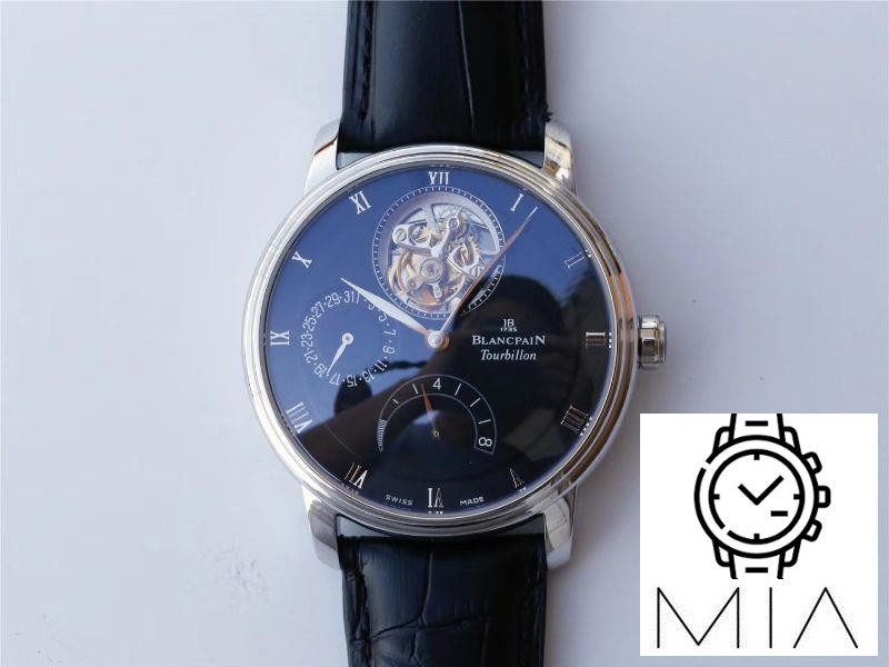 Blancpain Villeret Tourbillon 8 Jours 6025-1542-55b JB Factory Black