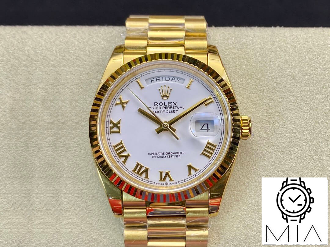 Rolex Day-Date M128238 EW Factory White Dial Roman Time Scale