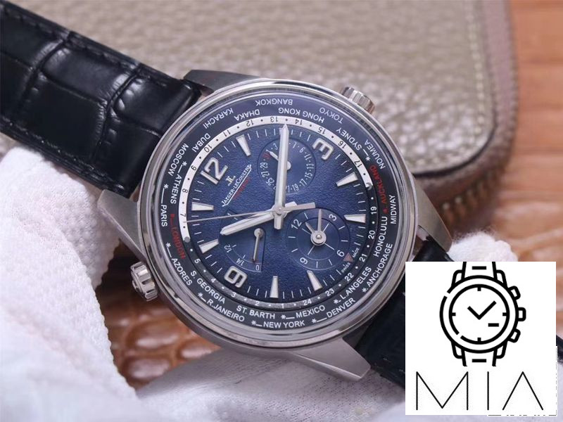 Jaeger LeCoultre Polaris Geographic WT 904847Z ZF Factory Blue Black Gradient Dial
