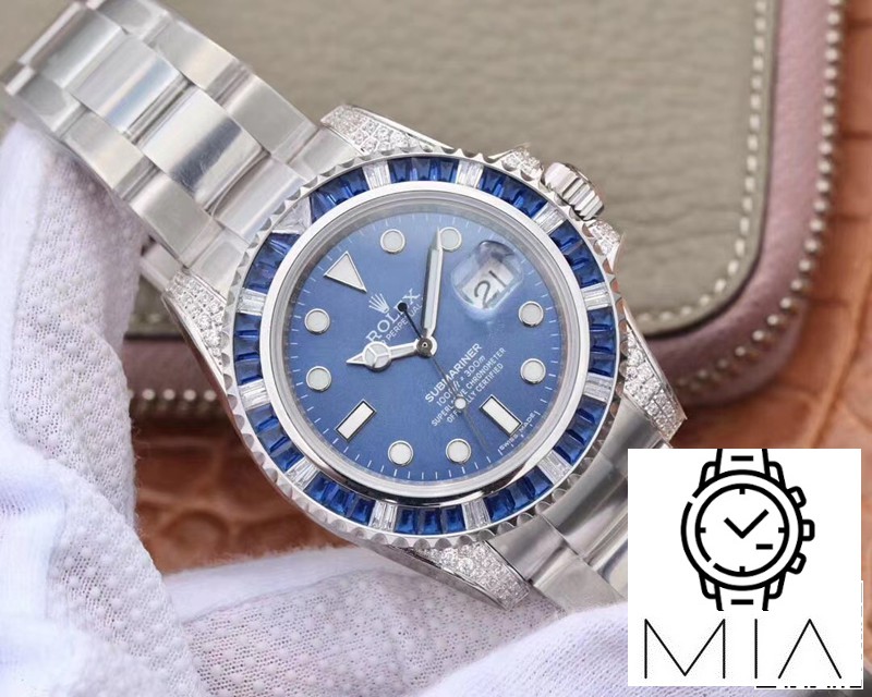 Rolex Submariner Date 116619LB Diamond Customized Edition GS Factory Blue Dial
