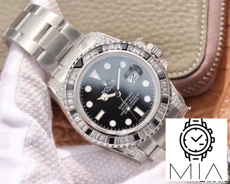 Rolex Submariner Date 116610LN Diamond Customized Edition GS Factory Black Dial