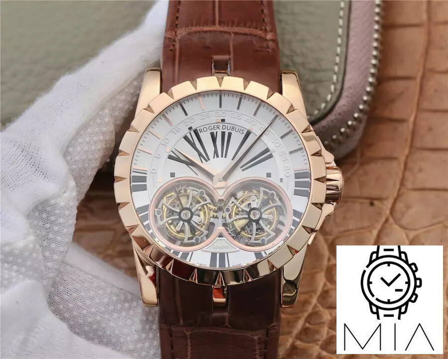 Roger Dubuis Excalibur RDDBEX0249 JB Factory Brown Strap