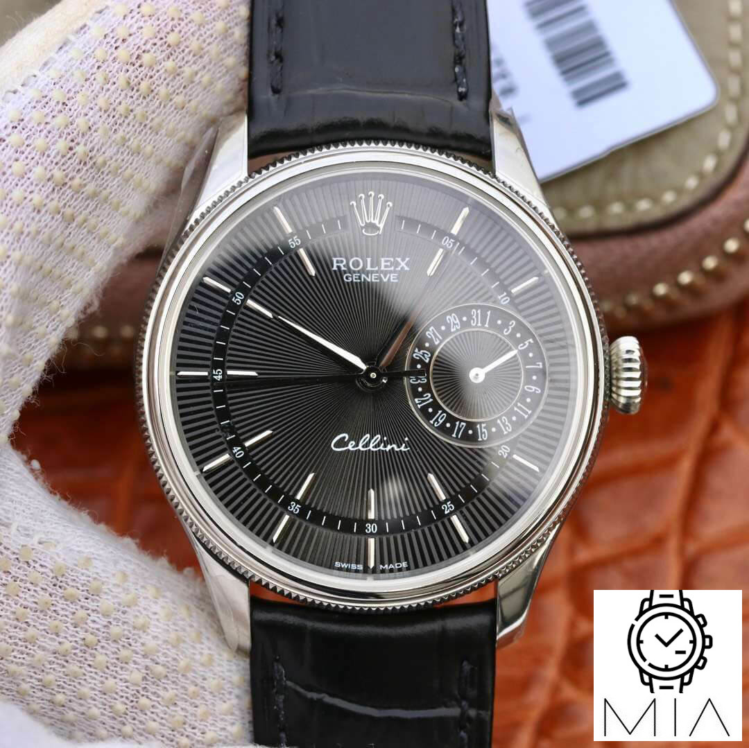 Rolex Celini Date 50519 MKS Factory Black Strap