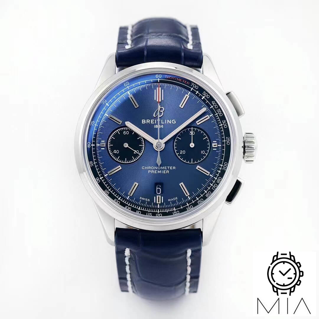 Breitling Premier B01 Chronograph AB0118221C1A1 GF Factory Blue Strap