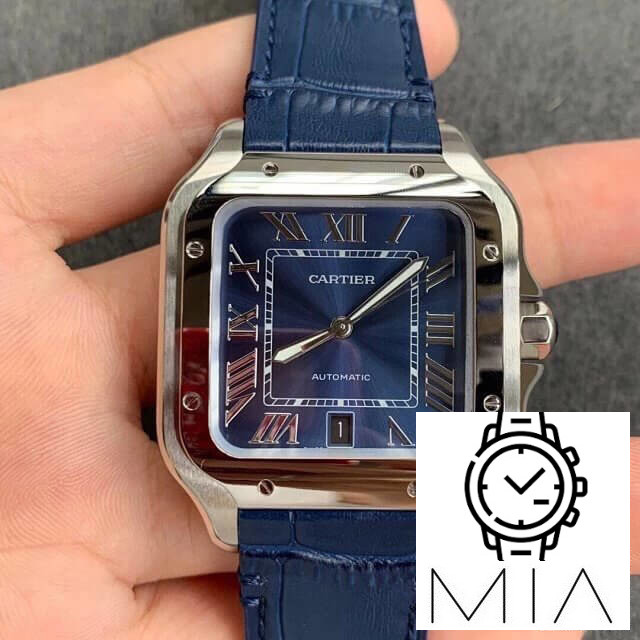 Cartier Santos WSSA0030 V6 Factory Blue Strap