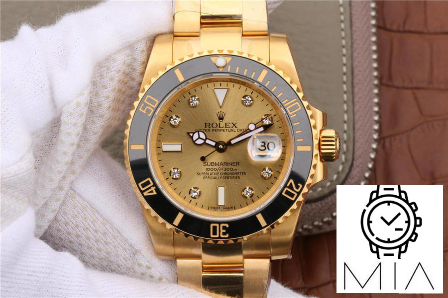 Rolex Submariner 116618 Noob Factory Gold Strap
