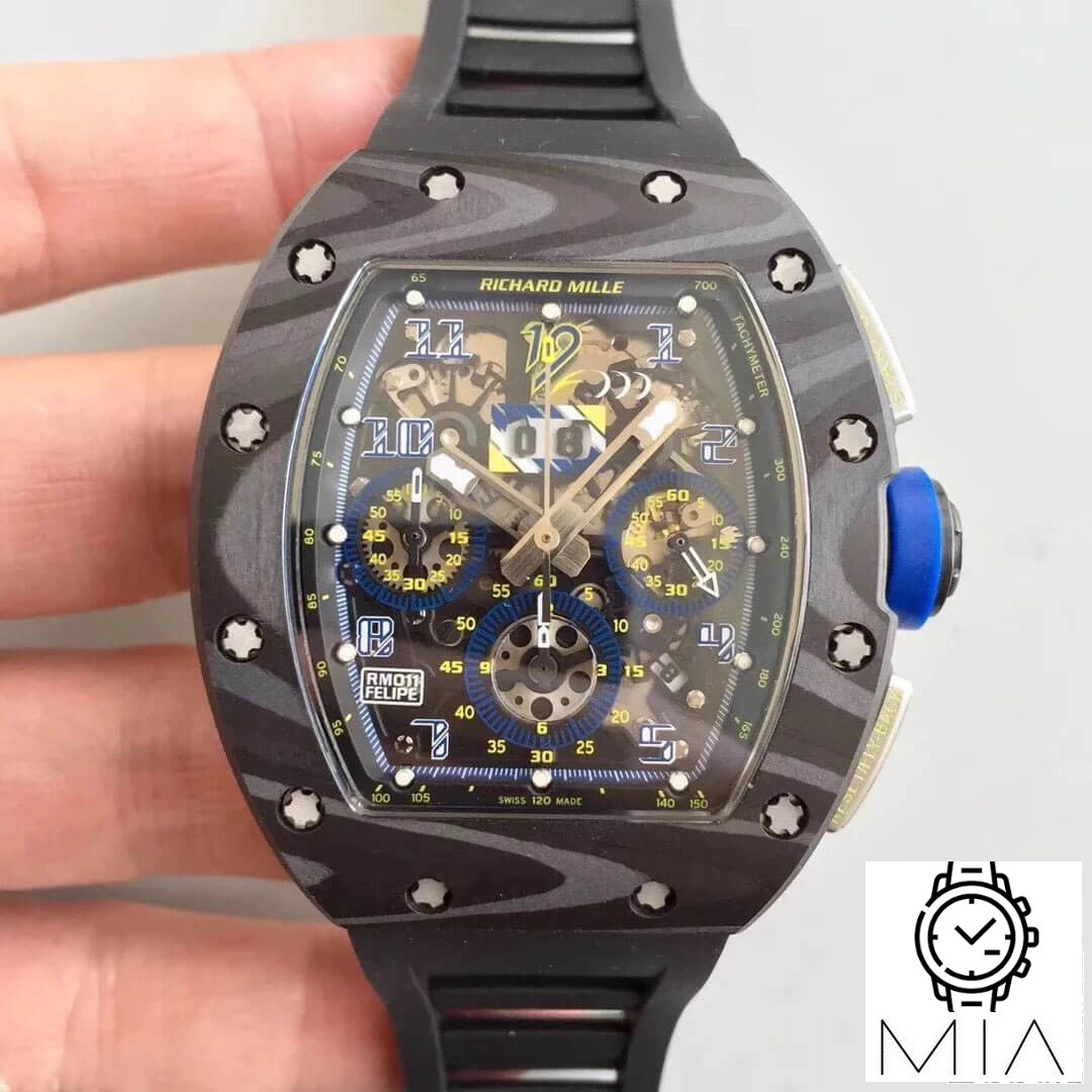 Richard Mille RM-011 KV Factory Rubber Strap