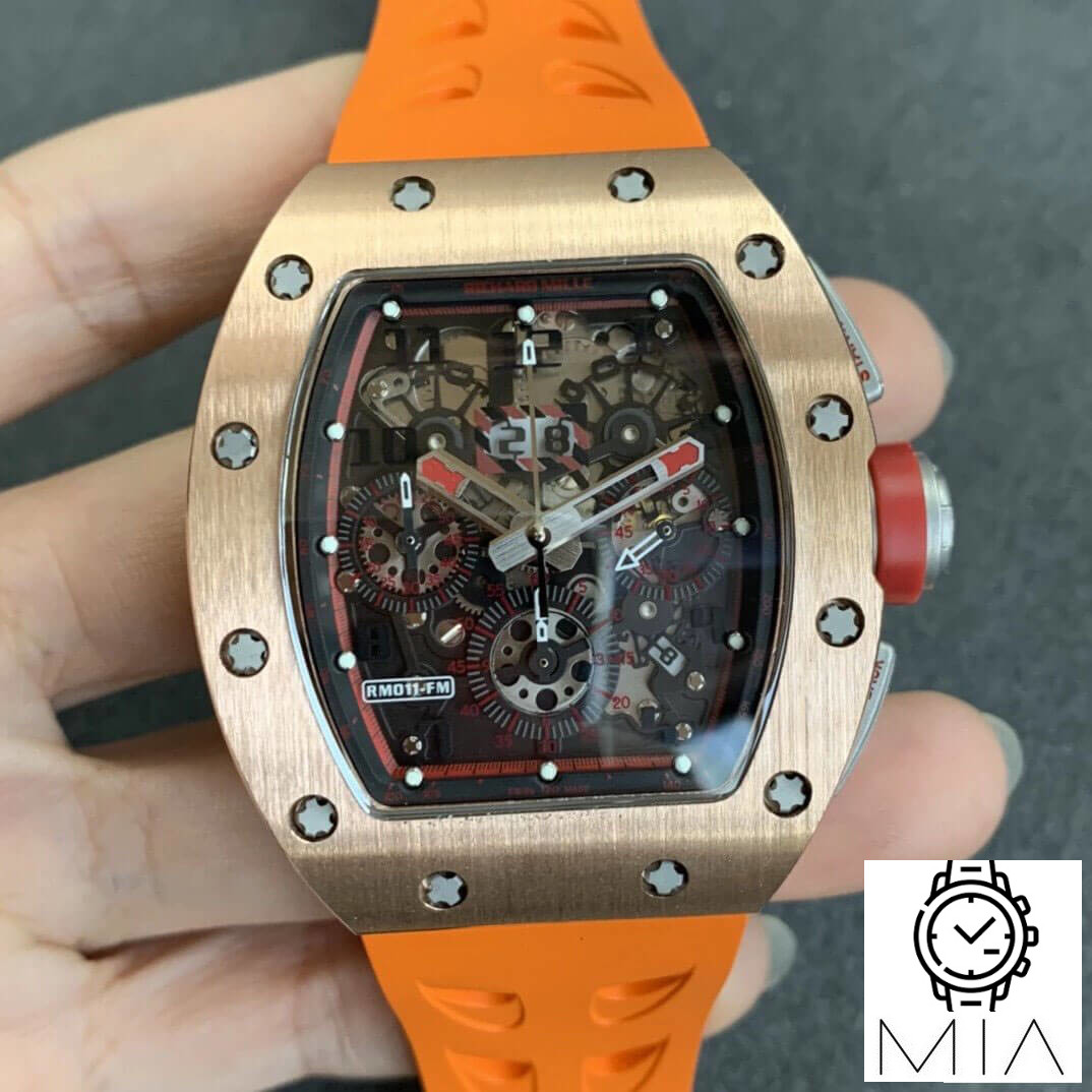 Richard Mille RM011 KV Factory Rubber Strap