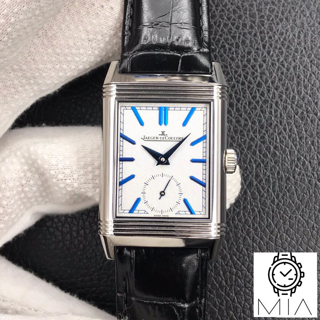 Jaeger LeCoultre Reverso Flip MG Factory Black Strap