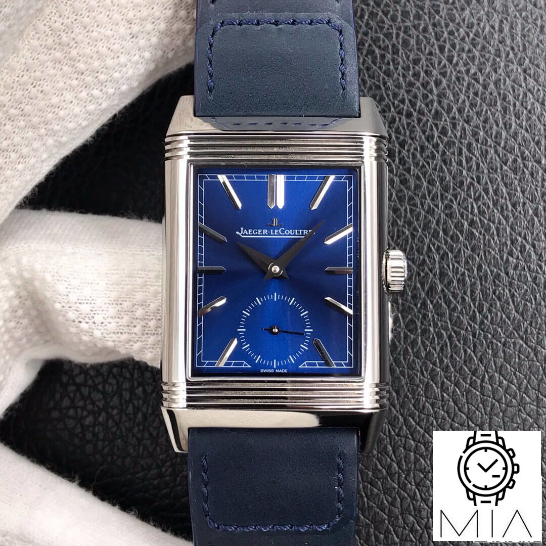 Jaeger LeCoultre Reverso Flip MG Factory Blue Strap