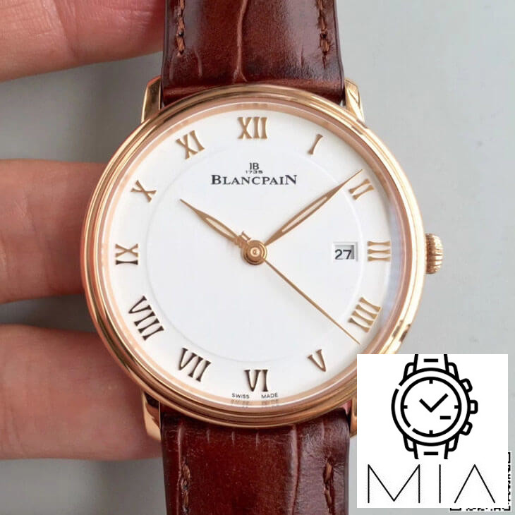 Blancpain Villeret 6651-3642-55B ZF Factory Brown Strap