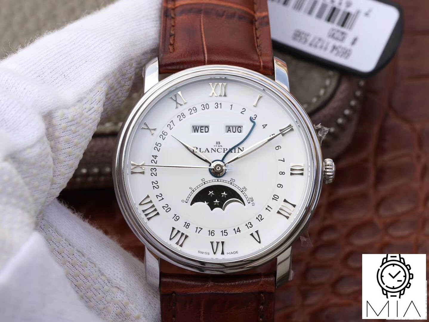 Blancpain Villeret 6654 OM Factory Brown Strap