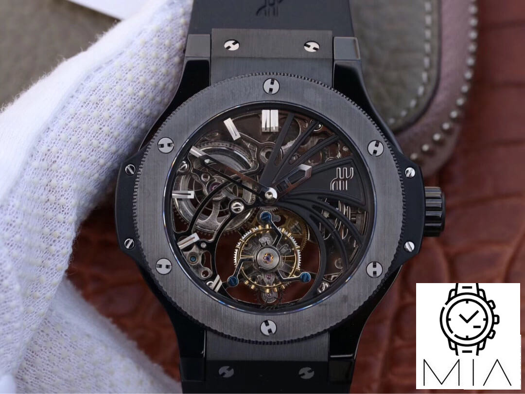 Hublot Big Bang Hollow Tourbillon Black Strap