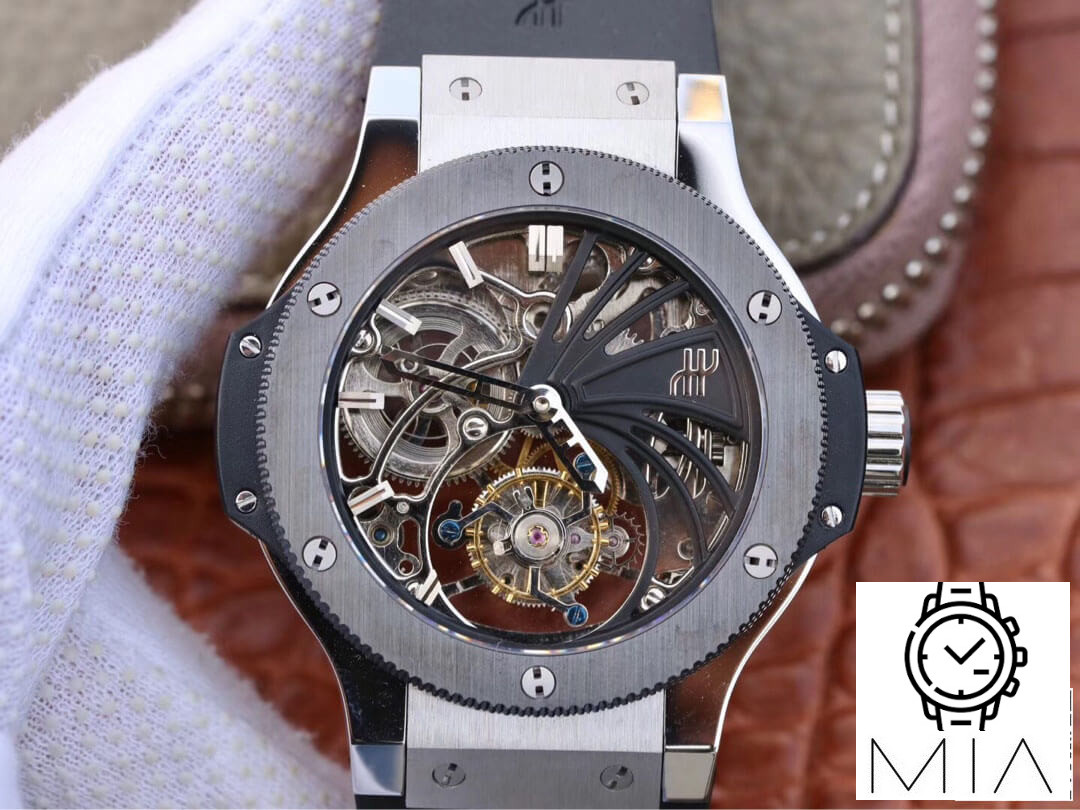 Hublot Big Bang Hollow Tourbillon Grey Strap